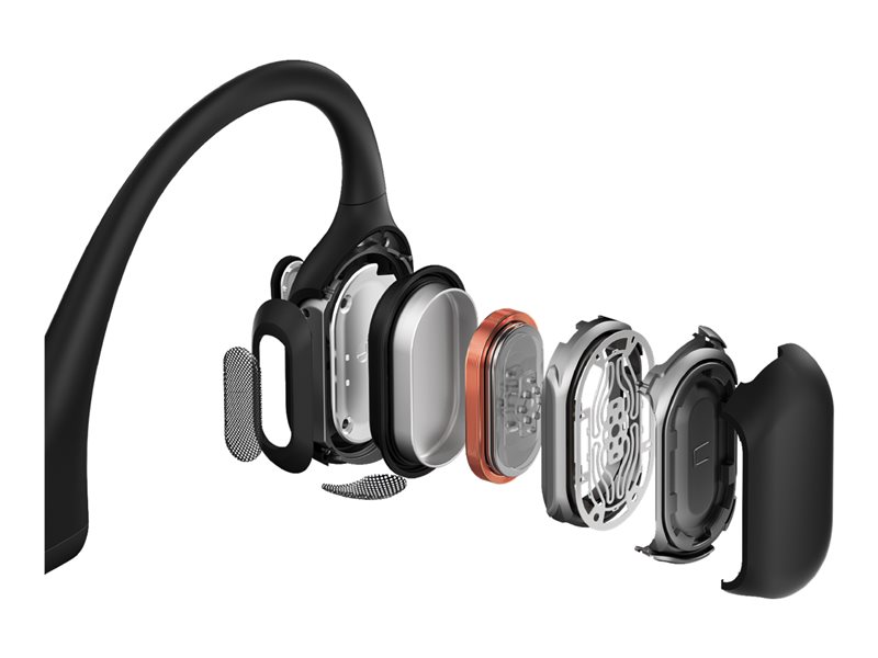 Shokz Écouteurs conduction osseuse Wireless OpenComm Noir