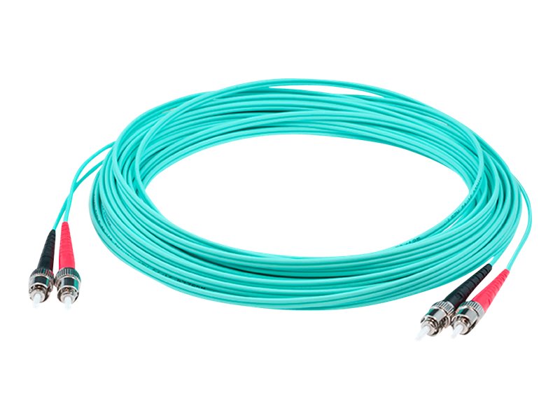 AddOn 1m ST OM4 Aqua Patch Cable