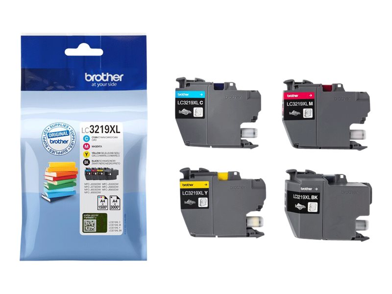 Pack de 4 cartouches d'encre LC3219XL 4 couleurs