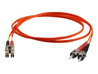 C2G 2m LC-ST 62.5/125 Duplex Multimode OM1 Fiber Cable