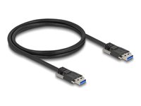 Delock USB-kabel 1m Sort
