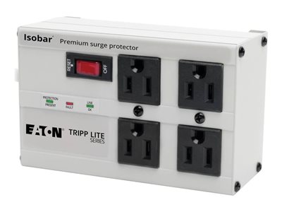 Tripp Lite Isobar Surge Protector Metal 4 Outlet 6' Cord 3330 Joules