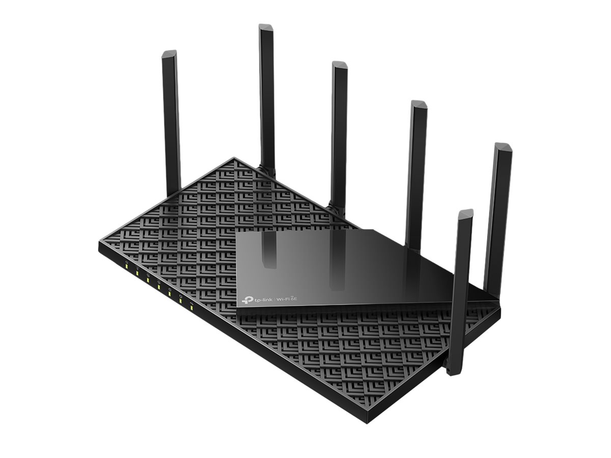 An image of TP-Link Archer AXE75 V1 - wireless router - Wi-Fi 6 - desktop