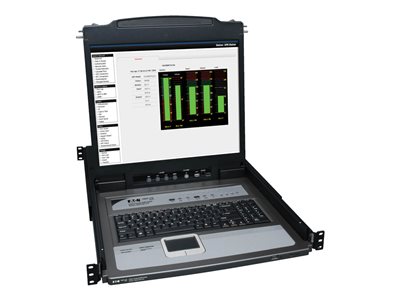Tripp Lite 8-Port Rack Console KVM Switch w/19" LCD & 8 PS2/USB Cables 1U