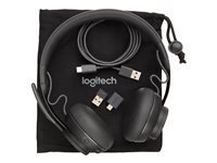 Logitech Zone Wired MSFT Teams - Micro-casque - sur-oreille - filaire - USB-C - graphite - Certifi pour Microsoft Teams