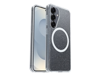 OtterBox Symmetry Series Clear - Back cover for cell phone - with magnets - polycarbonate, thermoplastic elastomer (TPE) - stardust 3.0 (clear) - for Samsung Galaxy S25