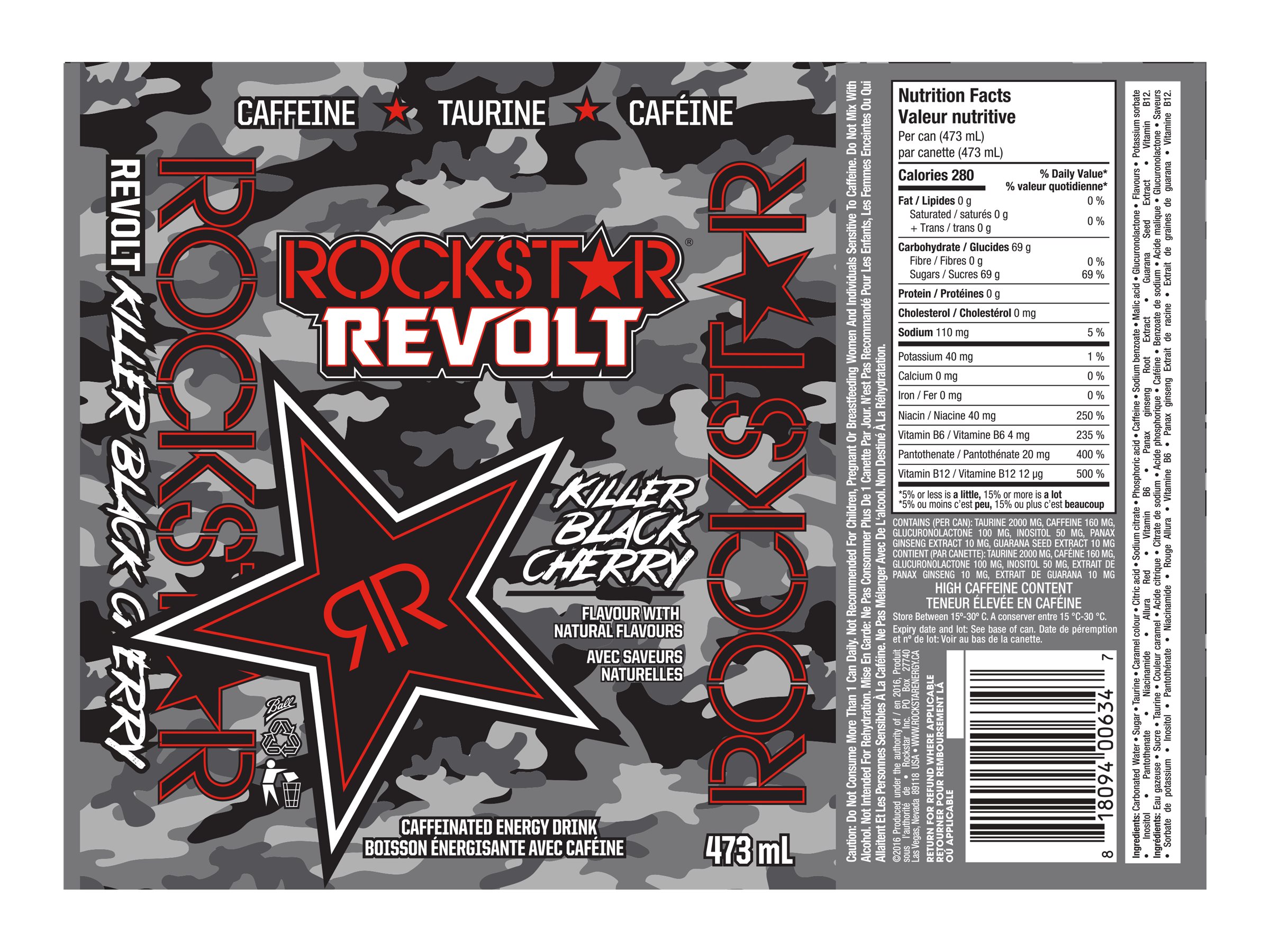 Rockstar Revolt Energy Drink