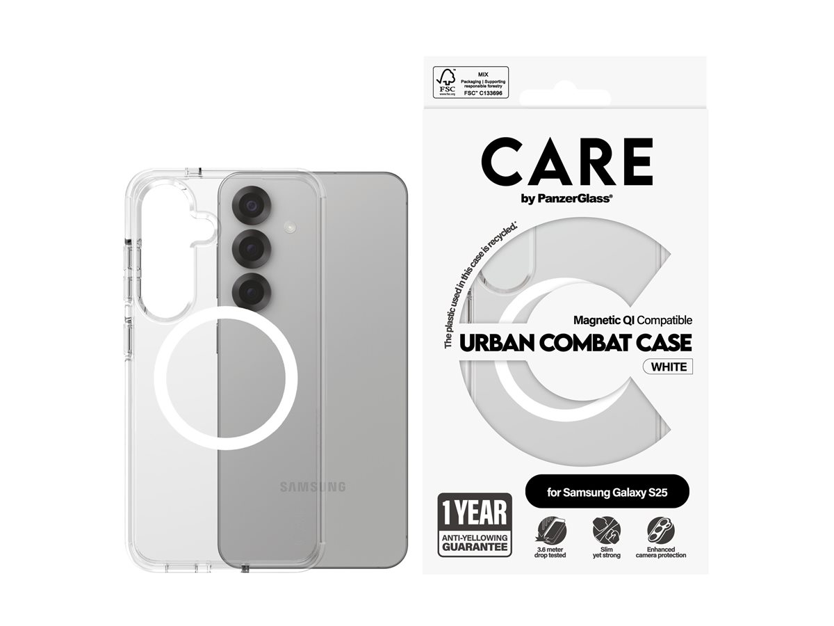 PanzerGlass CARE Samsung Galaxy S25 Urban Combat White QI – foto 3
