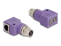 DeLOCK CAT 5e Afskærmet parsnoet (STP) Netværksadapter Violet