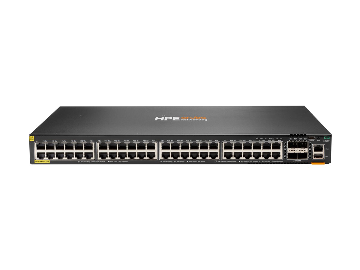 HPE Aruba Networking CX 6200F 48G 4SFP+ Switch