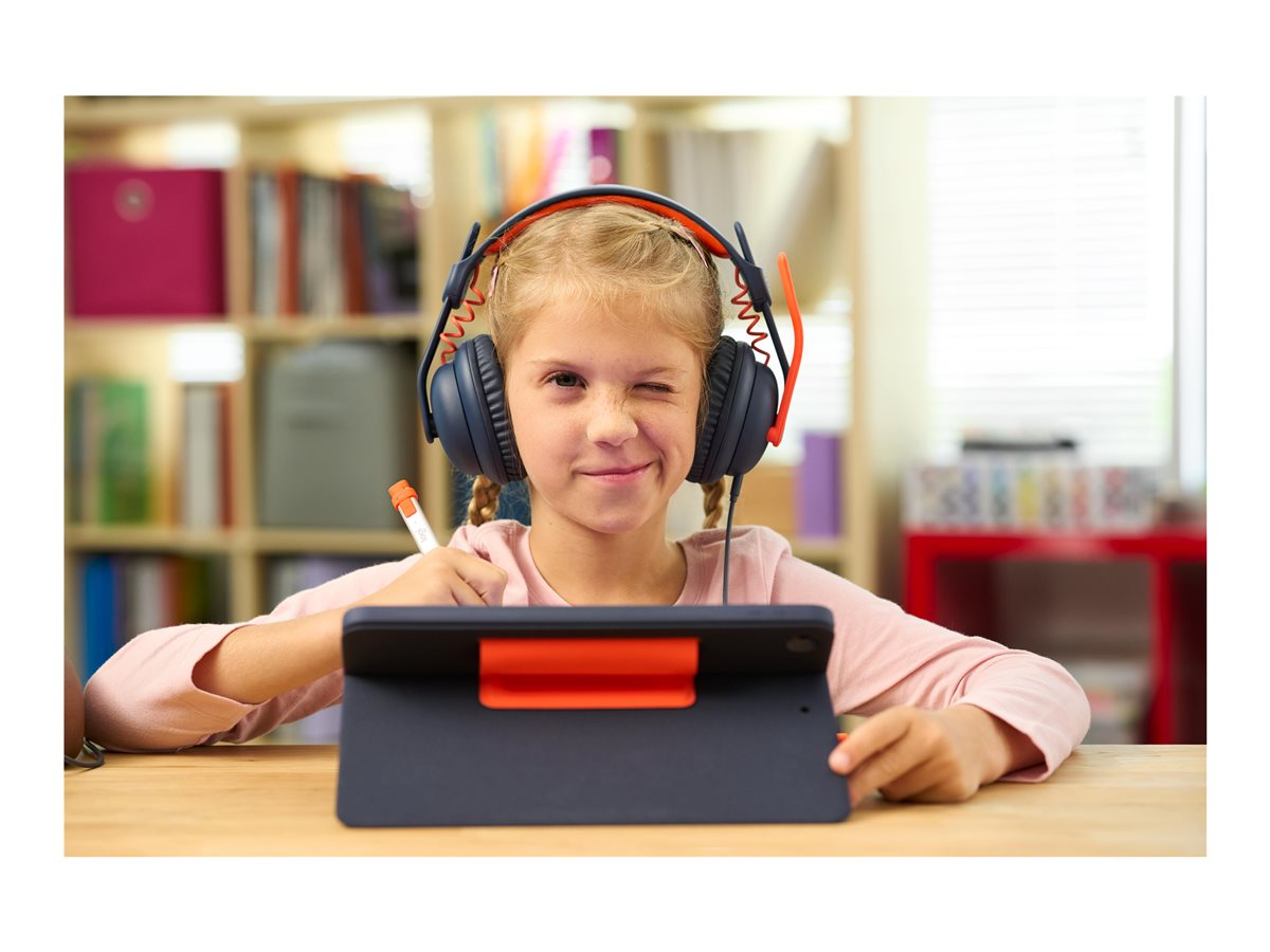Logitech Zone Learn Wired On-Ear Headset for Learners, 3.5mm AUX - sluchátka s mikrofonem - výměna - 3.5 mm jack – foto 5