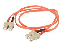 C2G 8m SC-SC 62.5/125 OM1 Duplex Multimode PVC Fiber Optic Cable