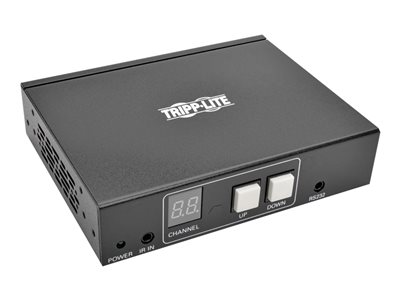 Tripp Lite DisplayPort Audio/Video with RS-232 Serial and IR Control over IP Receiver, 1920 x 1080 (1080p) @ 60 Hz, 328 ft. (100 m)