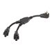 Eaton Tripp Lite Series Extension Cord Y Splitter, Right-Angle NEMA 5-15P to 2x NEMA 5-15R