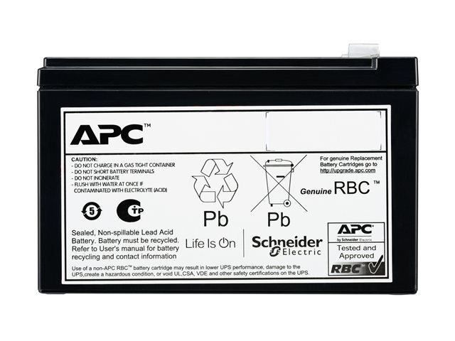 APC - Batterie d'onduleur - 1 x batterie - plomb-acide à régulation par soupape (VRLA) 