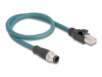 DeLOCK CAT 6a S/FTP 50cm Kabel til netværksadapter Sort