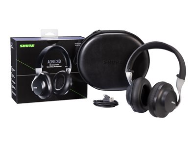 Shure AONIC 40 Headphones with mic full size Bluetooth wireless active noise canceling 