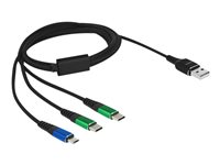 DeLOCK USB Type-C kabel 1m Sort