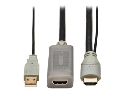 Eaton Tripp Lite Series HDMI Extension Cable with Active Repeater (M/F), 4K 60 Hz, HDR, 4:4:4, HDCP 2.2, 20 ft. (6.1 m), TAA