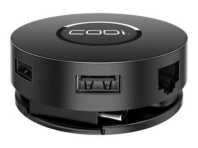 CODi 7 Port Mini Dock Docking station USB-C 2 x HDMI GigE image