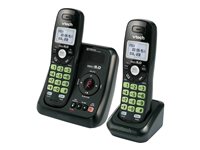 VTech 2 Handset Cordless Phone with Answering Machine - Black - CS612421