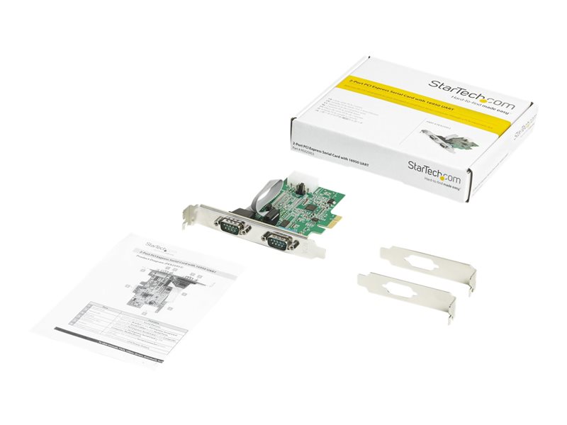 StarTech.com Adaptateur PCIe serie RS232 - 2 ports