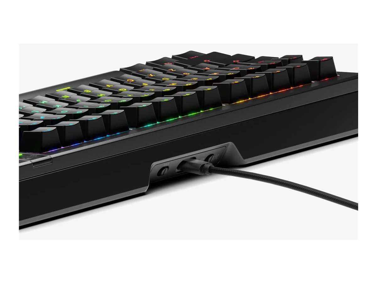 Glorious GMMK3 PRO keyboard prebuilt 75% QWERTY US black Input Product shot Left-angle 79750