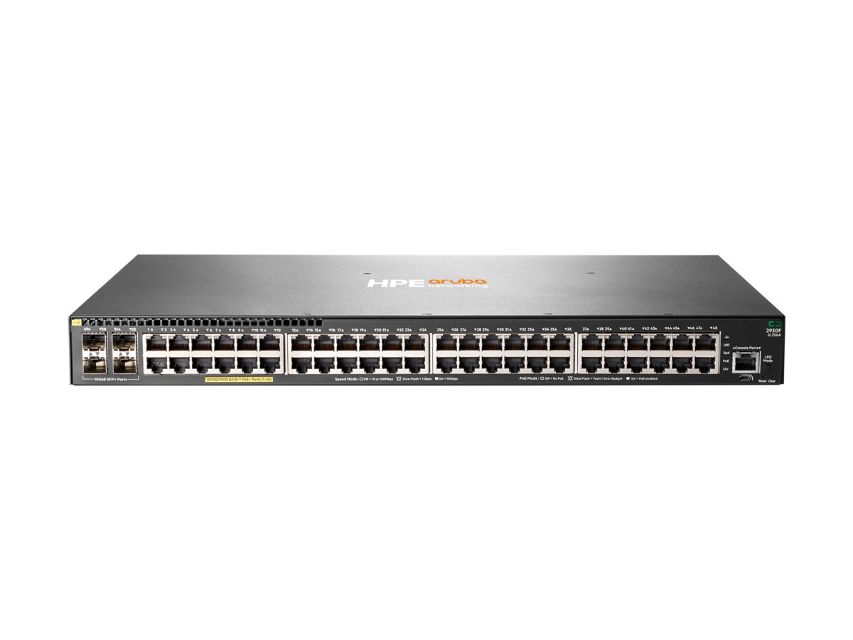 HPE Aruba 2930F 48G PoE+4SFP+Swch – Hewlett Packard Enterprise