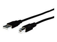 Comprehensive USB cable USB (M) to USB Type B (M) USB 2.0 6 ft molded black