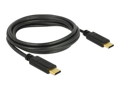 DELOCK Kabel USB C > C E-Marker 5A 2.0m schwarz - 83324