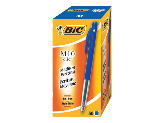 Bic M10 Clic Ballpoint Pen Blue Pack Of 50