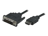 Manhattan Videokabel HDMI / DVI 1m Sort