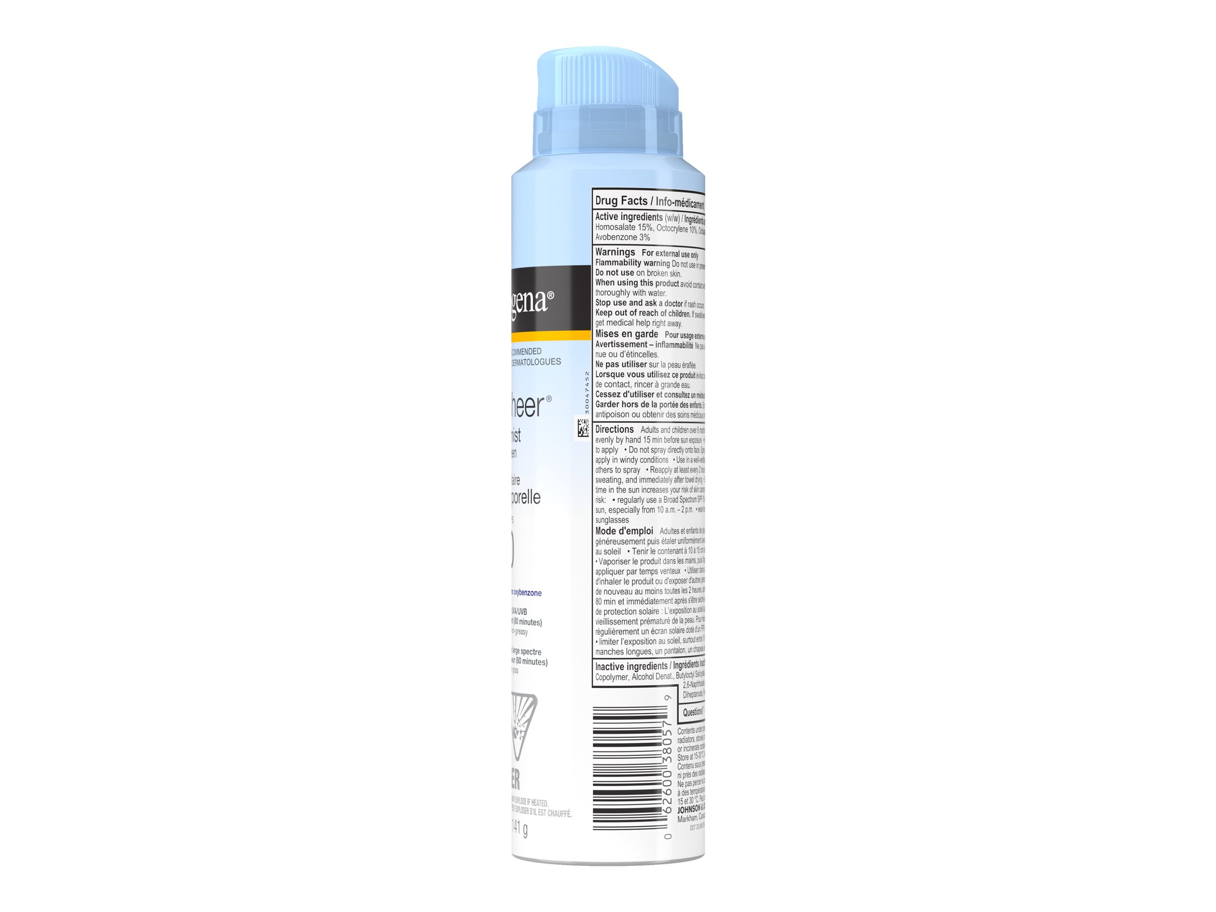 Neutrogena Ultra Sheer Body Mist Sunscreen - SPF 60 - 141g