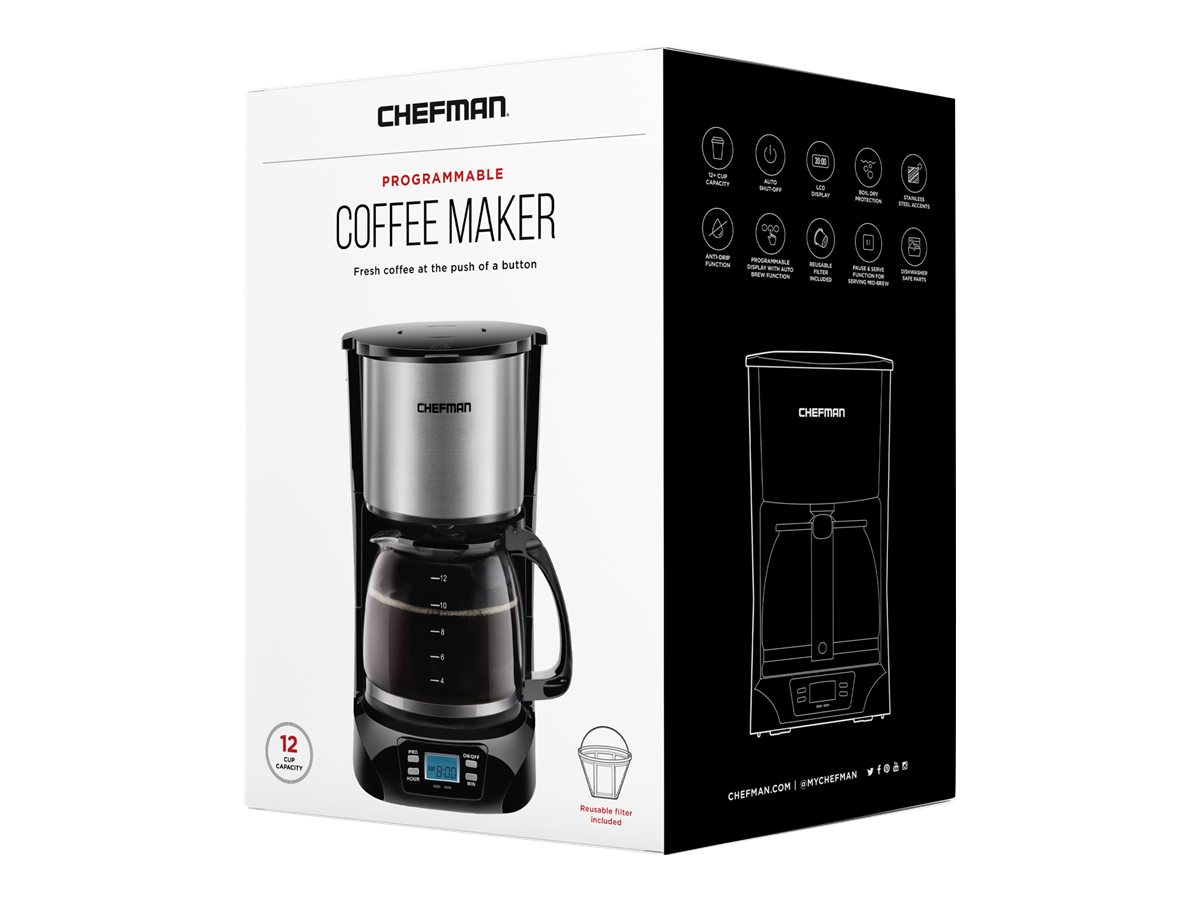 Chefman 12 cup Coffee Maker - Black - RJ14-12-RO-CA
