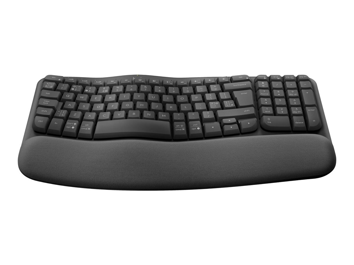 LOGITECH Wave Keys, for Business - GRAPHITE - (CH) - 2.4GHZ/BT - N/A - CENTRAL-419 - B2B