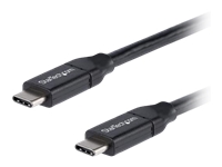 StarTech.com Câble USB-C vers USB-C avec Power Delivery 5A de 1 m - Cordon USB 2.0 Type-C certifié USB-IF - Noir