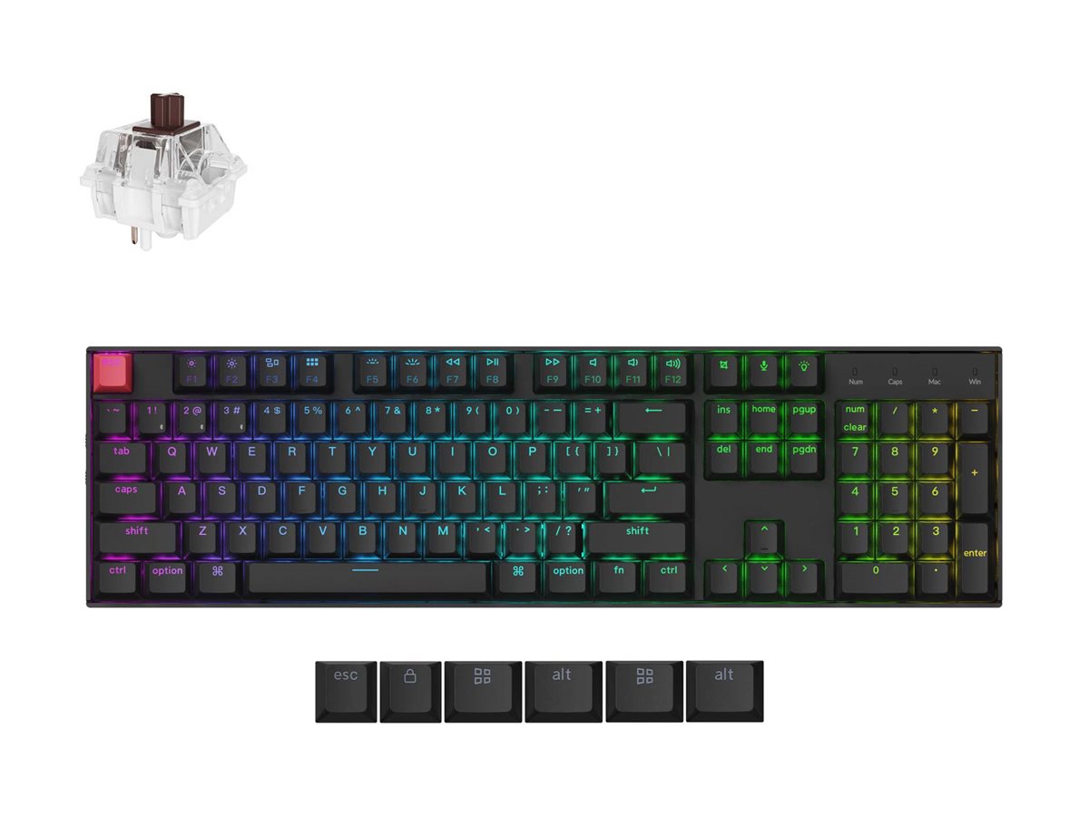Keychron K10 Version 2 keyboard QMK mechanical 100% full size Input Usage / lifestyle Front 72725