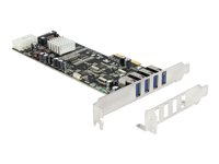 DeLock PCI Express Card > 4 x external USB 3.0 Quad Channel USB-adapter PCI Express 2.0 x4 5Gbps