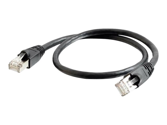 C2G Cat6a Booted Shielded (STP) Network Patch Cable - patch kabel - 0.5 m - černá – foto 2