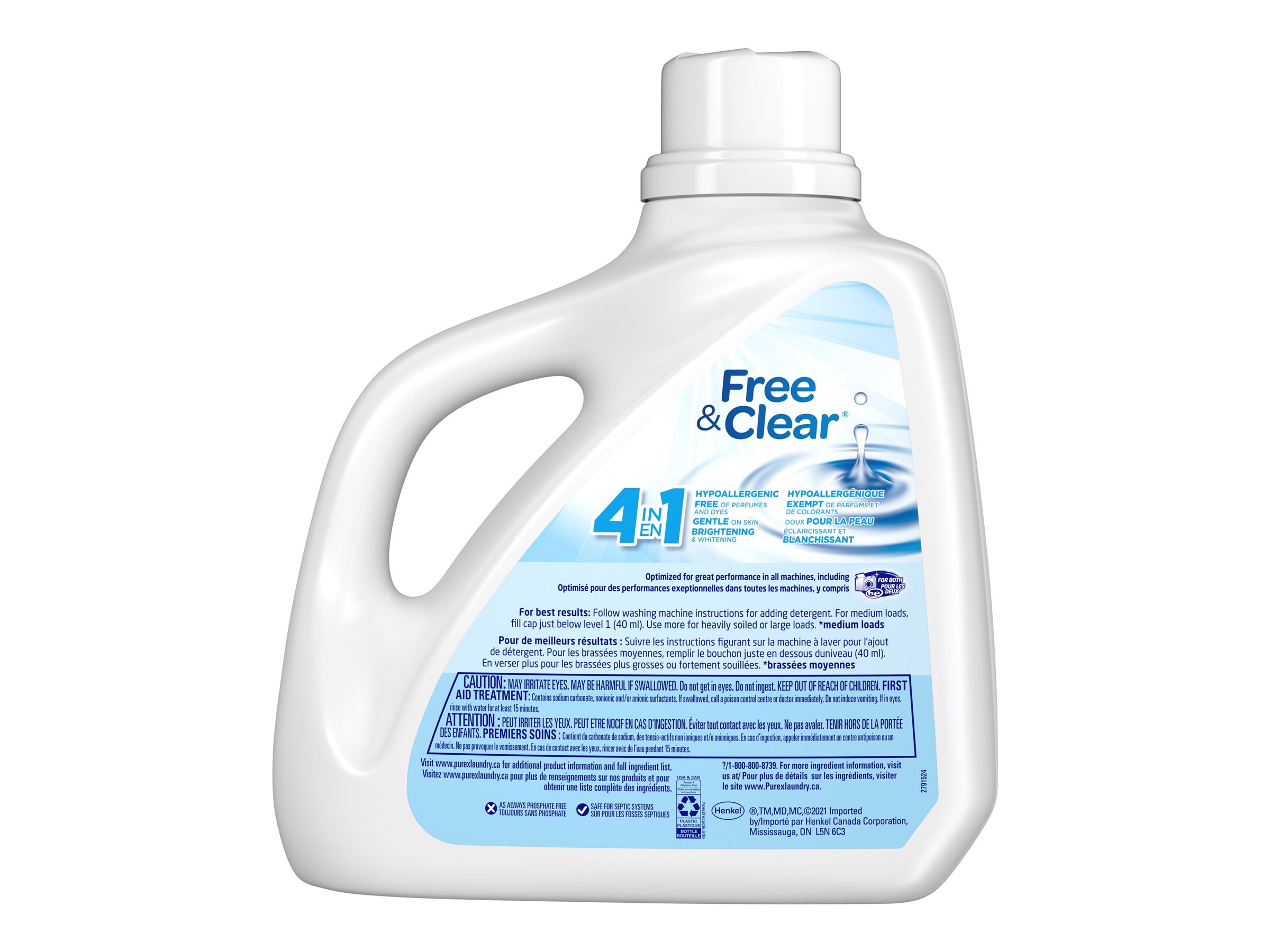 Purex Laundry Detergent - Free & Clear - 4.43L