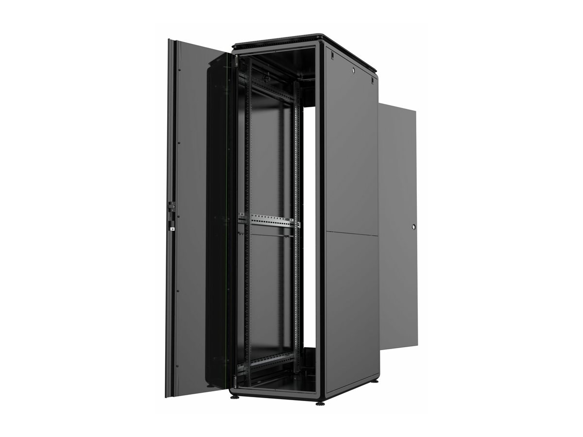 Lanview RDL42U61BL 42HE Netzwerkschrank 600 x 1000 mm freistehend Schwarz