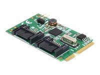 DeLOCK MiniPCIe I/O PCIe full size 2 x SATA 6 Gb/s Lagringskontrol
