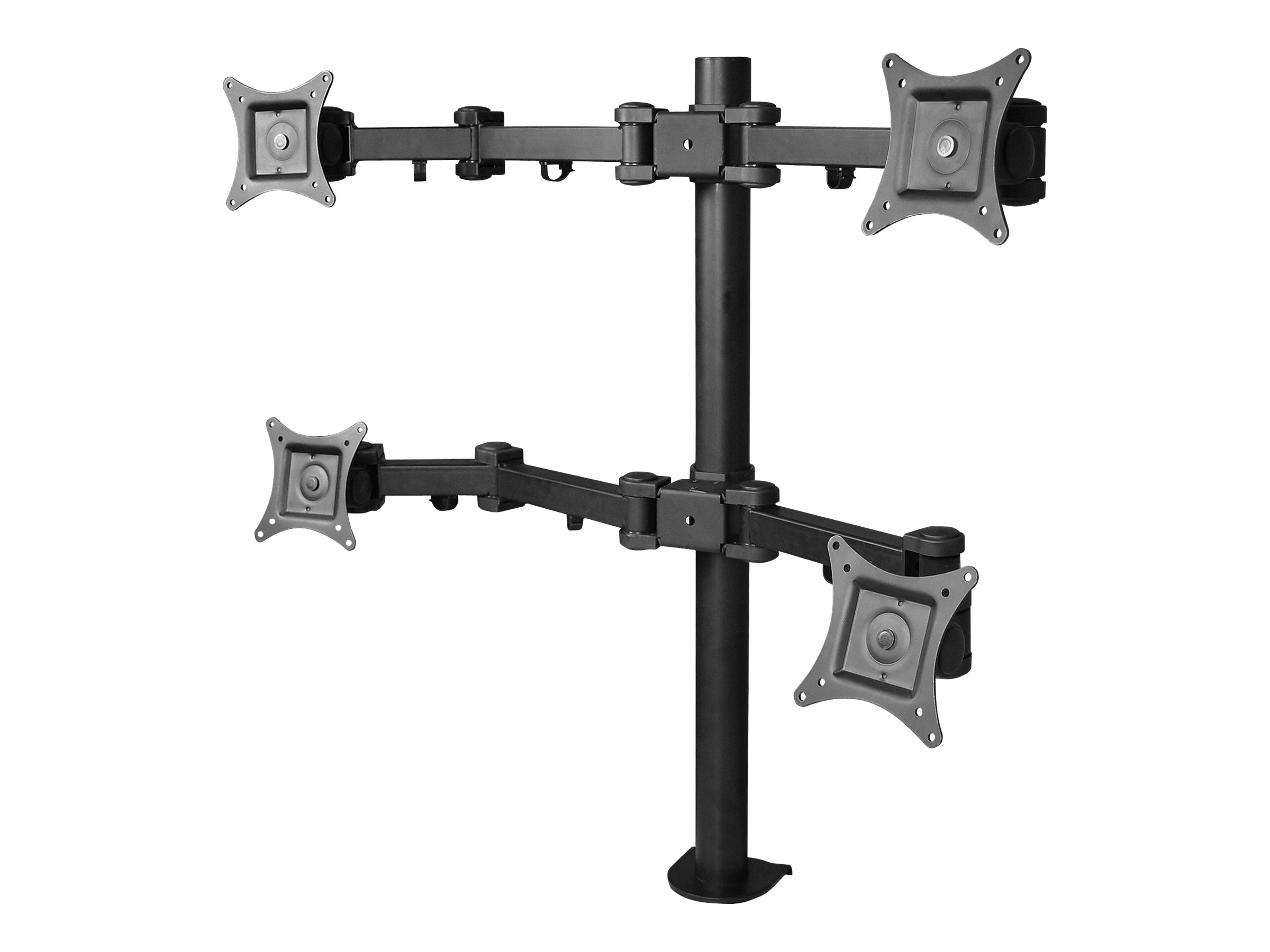 SIIG Articulating Quad Monitor Desk Mount - 13" to 27" - mounting kit (full-motion)