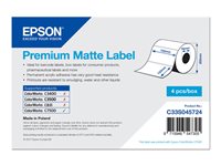 Premium - die cut labels - matte - 3200 label(s) -