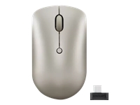 Lenovo 530 Wireless Mouse - Mouse - right and left-handed - optical - 4 buttons - wireless - 2.4 GHz - USB wireless receiver - sand - brown box - CRU - for IdeaPad 1 14; 5 Pro 14; ThinkBook 14s Yoga G2 IAP; ThinkPad T14s Gen 3; X1 Nano Gen 2