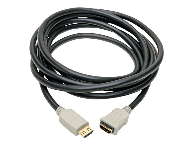 Tripp Lite High-Speed HDMI 2.0b Extension Cable, Gripping Connector - 4K Ethernet, 60 Hz, 4:4:4, M/F, 10 ft. (3 m)