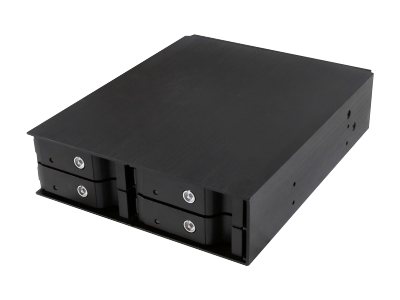 Backplane IcyBox 4x2,5 SATA/SAS HDD/SSD -> 5,25 Schacht sw retail
