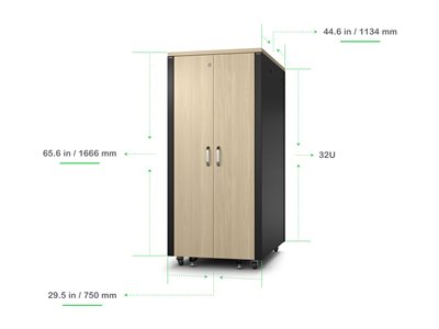 APC NetShelter Soundproof Rack 32U Maple