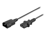 MicroConnect Strøm IEC 60320 C13 Strøm IEC 60320 C14 50cm Forlængerkabel til strøm