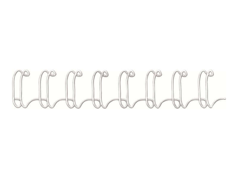 FELLOWES rel metall 34 boucles 8mm blanc